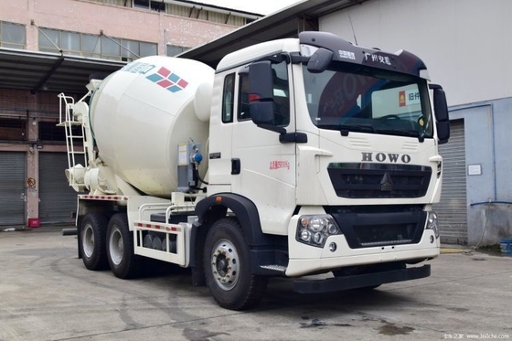 Производственный завод HOWO T5G 340 лошадиных сил 6X4 5.99 Квадратный бетонный смеситель