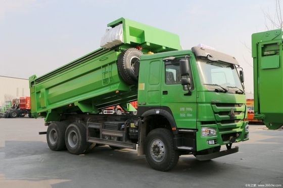 Национальный тяжелый грузовик HOWO 6X4 371hp Дамп-грузовик для 2 пассажиров 10 шины 340hp в лучшем случае