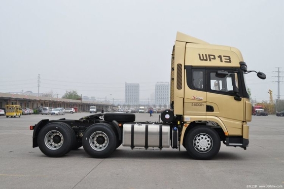 12 Передний переключатель Подержанный грузовик Shacman X3000 500 л.с. 6x4 трактор Стягивающий грузовик Голова с деталями