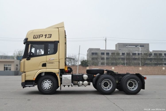 12 Передний переключатель Подержанный грузовик Shacman X3000 500 л.с. 6x4 трактор Стягивающий грузовик Голова с деталями