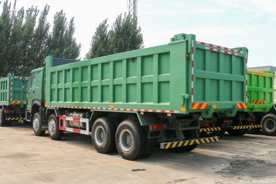Правое управление 23 Sinotruk HOWO-7 375hp 8X4 7.6m Дамповые грузовики для горячих бутиков подержанных автомобилей